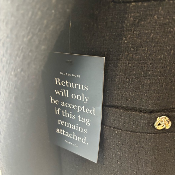 Tuckernuck Black Blazer with Silver Buttons - Picture 3 of 8